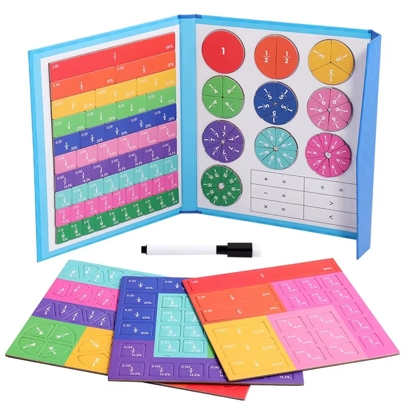 Unlock Math Mastery with Fun: Magnetic Fraction Puzzles for Engaging Learning and Cognitive Development