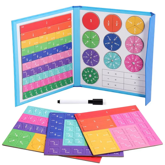 Unlock Math Mastery with Fun: Magnetic Fraction Puzzles for Engaging Learning and Cognitive Development