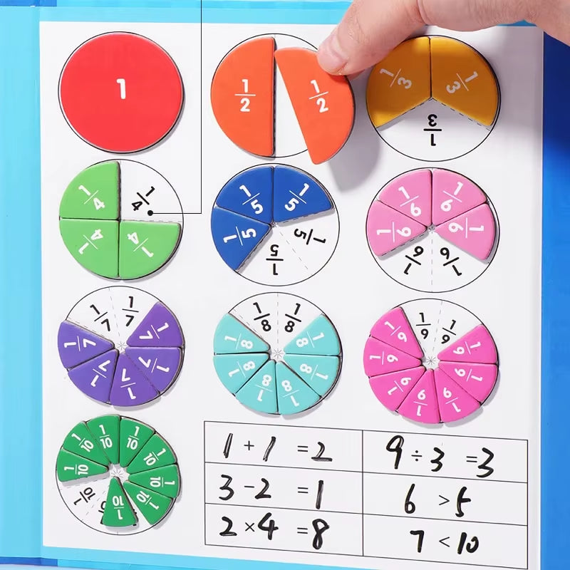 Unlock Math Mastery with Fun: Magnetic Fraction Puzzles for Engaging Learning and Cognitive Development